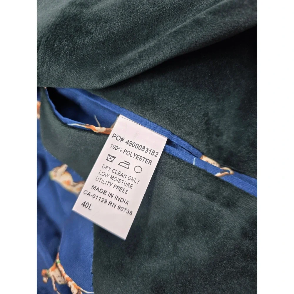 LRL Ralph Lauren Velvet Sport Coat Mens 42L Hunter Green UltraFlex Lexington NEW